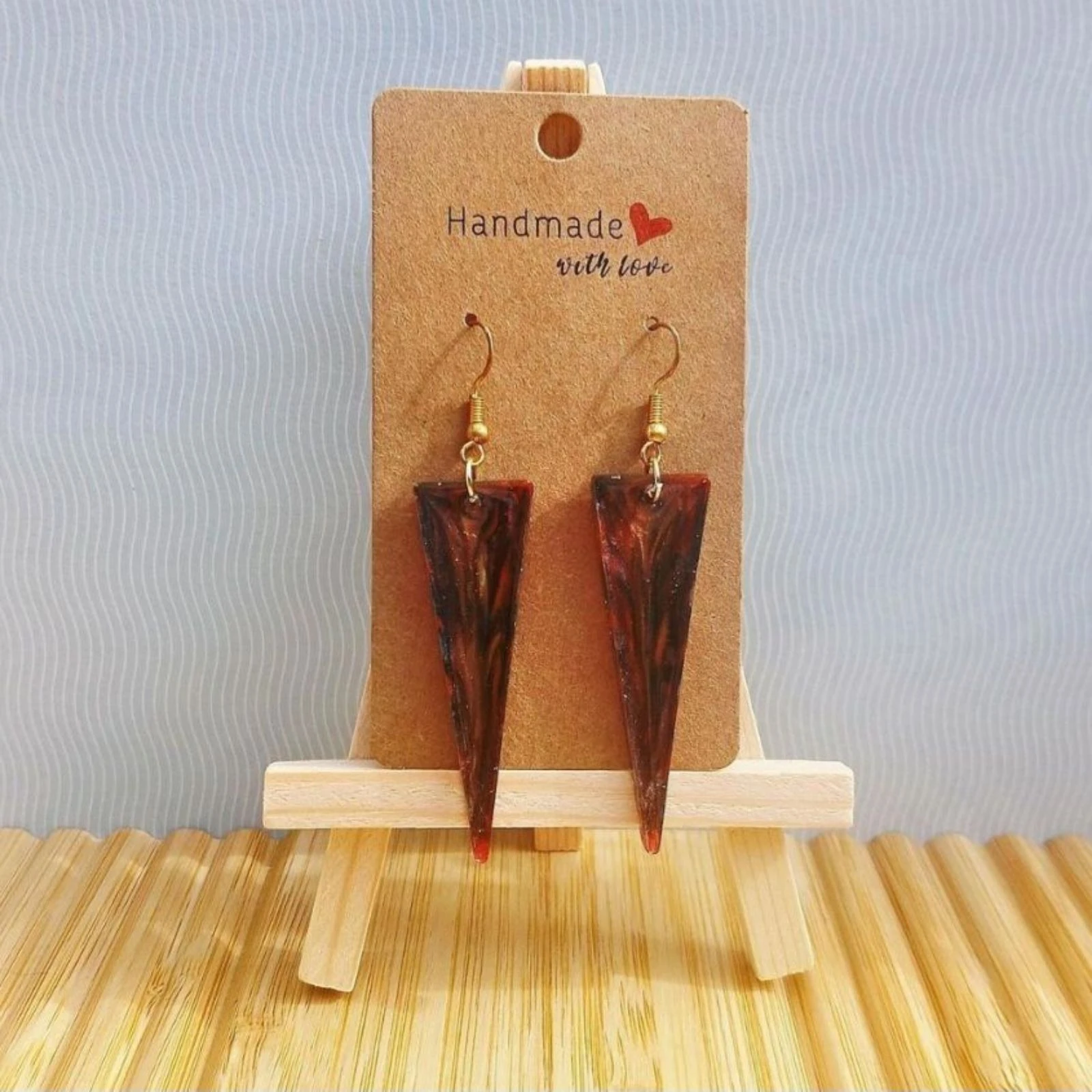 Boucles d'oreilles triangles 